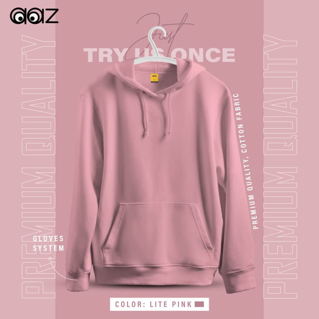 Basic Premium Oversized Hoodie (Lite Pink)