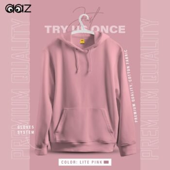 Basic Premium Oversized Hoodie (Lite Pink)