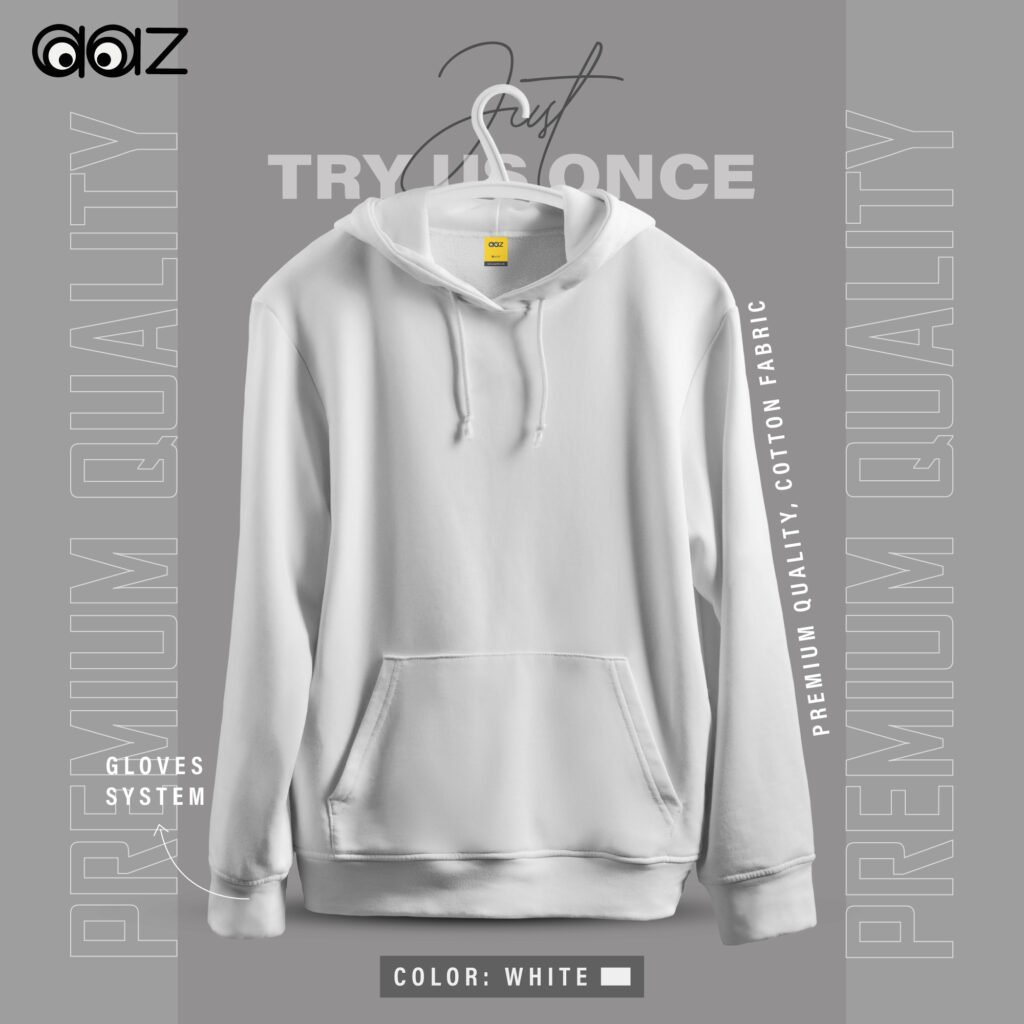 Basic Premium Oversized Hoodie (White)