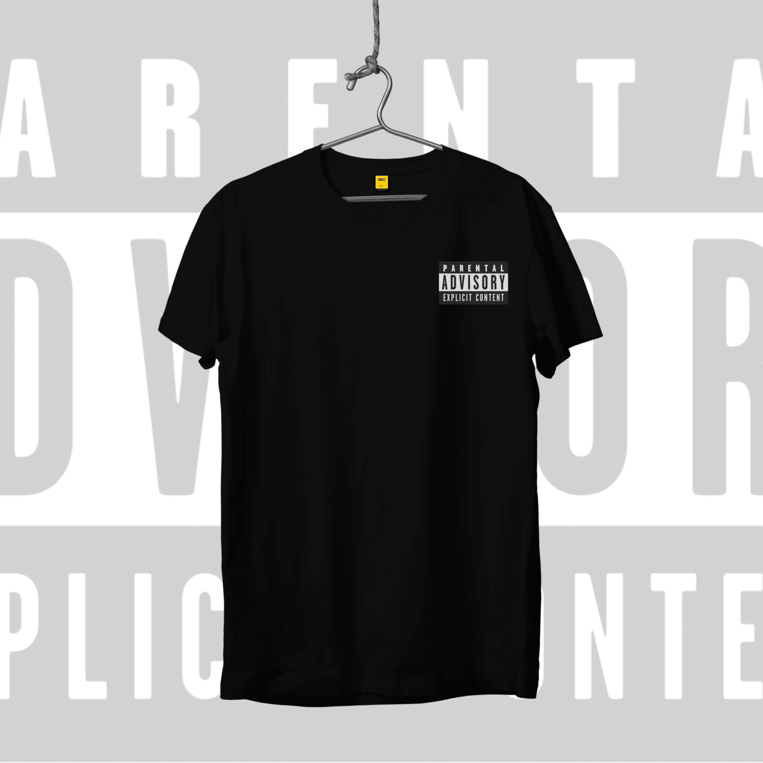 Half Sleeves T Shirt Parental Advisory AAZ half-sleeves-t-shirt-parental-advisory-aaz