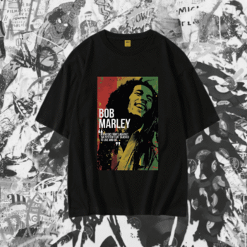 Drop Shoulder T-Shirt (Bob Marley)