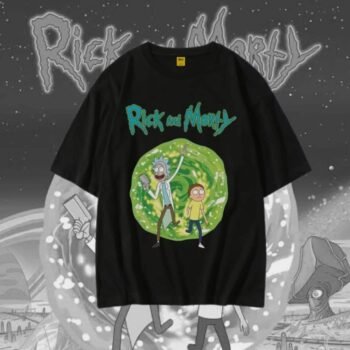 Drop Shoulder T-Shirt (Rick and Morty)