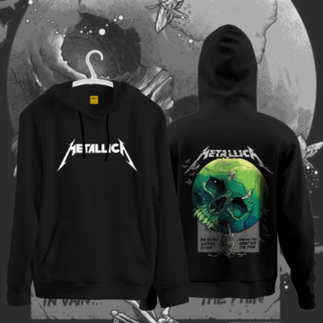 Premium Drop Shoulder Hoodie (Metallica)