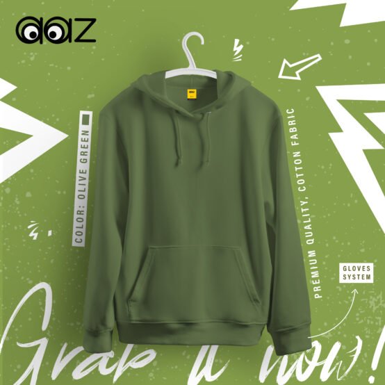 Premium Oversized Hoodie (Olive Green) AAZ