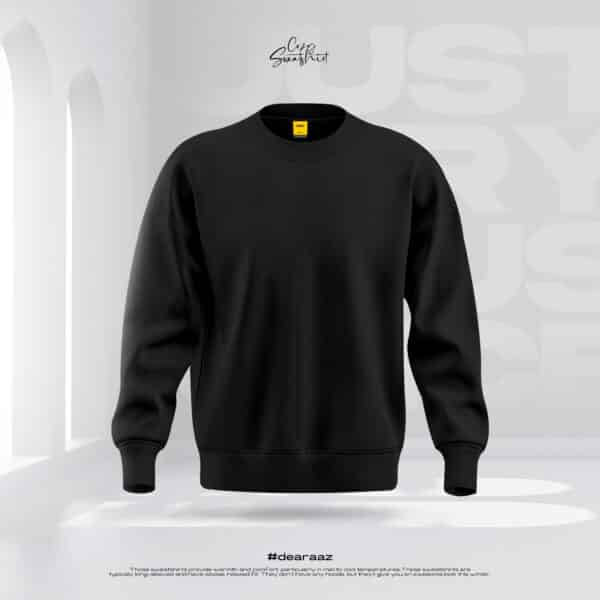 Basic Premium Oversized Sweatshirt (Black)