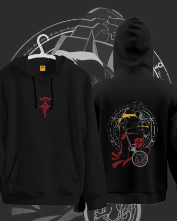 Premium Drop Shoulder Hoodie (Full Metal Alchemist)