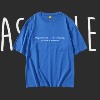Drop Shoulder T-Shirt (Asshole)
