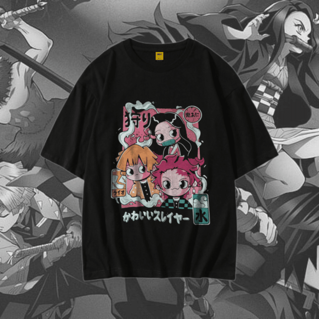 Drop Shoulder T-Shirt (Tanjiro Nezuko)