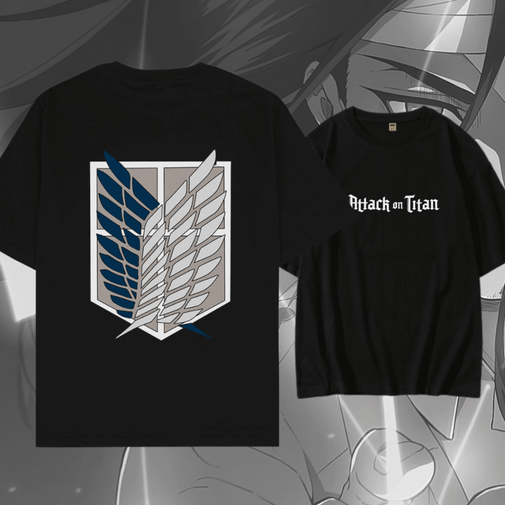 Drop Shoulder T-Shirt (Attack on Titan 02)