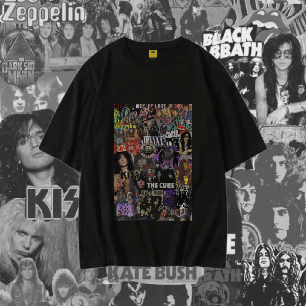 Drop Shoulder T-Shirt (Multi Band 03)