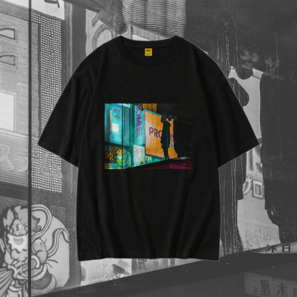 Drop Shoulder T-Shirt (Deep Rain)
