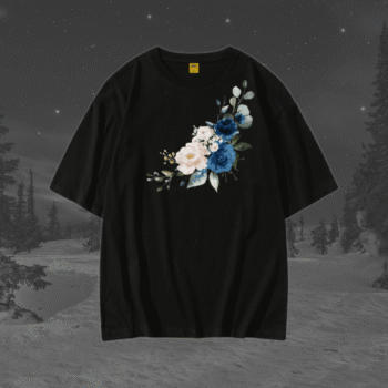 Drop Shoulder T-Shirt (Flower 02)