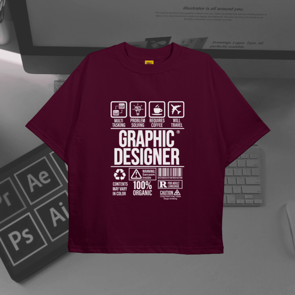 Drop Shoulder T-Shirt (Graphics Designer)