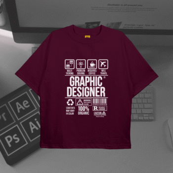 Drop Shoulder T-Shirt (Graphics Designer)