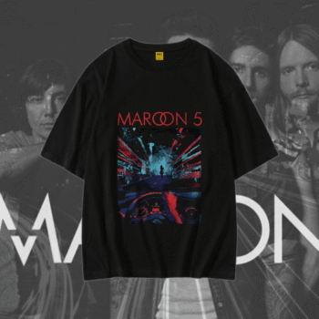 Drop Shoulder T-Shirt (Maroon 5)