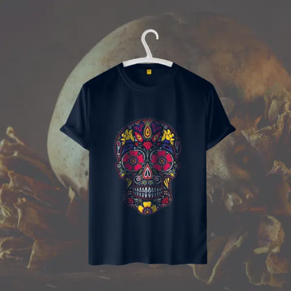 Half Sleeves T Shirt (Skull)
