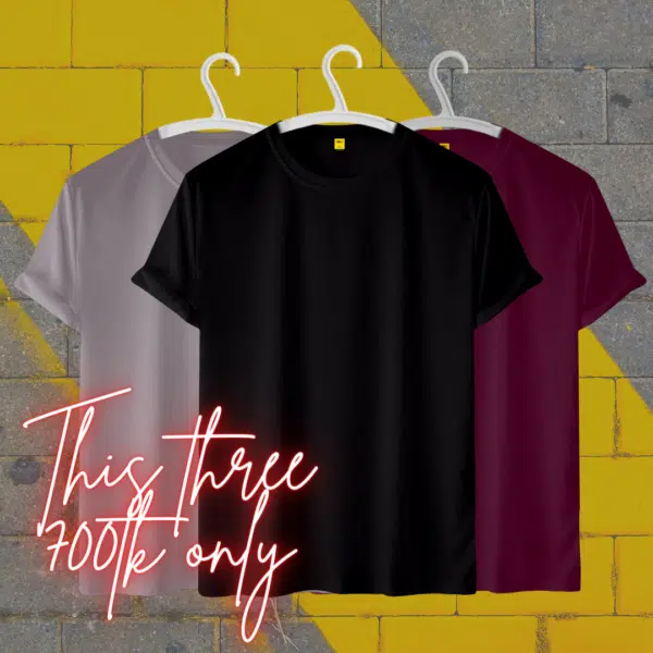 Basic T-Shirt Combo 04(3pcs)