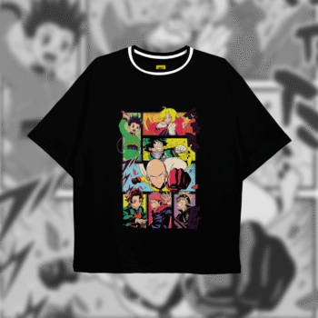 Drop Shoulder T-Shirt (Shonen Characters)