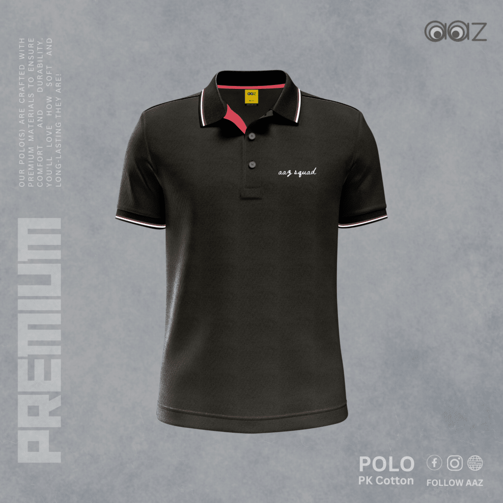 Premium Polo T-Shirt (Black)