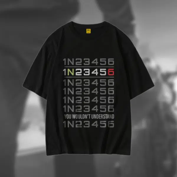 Drop Shoulder T-Shirt (Biker)