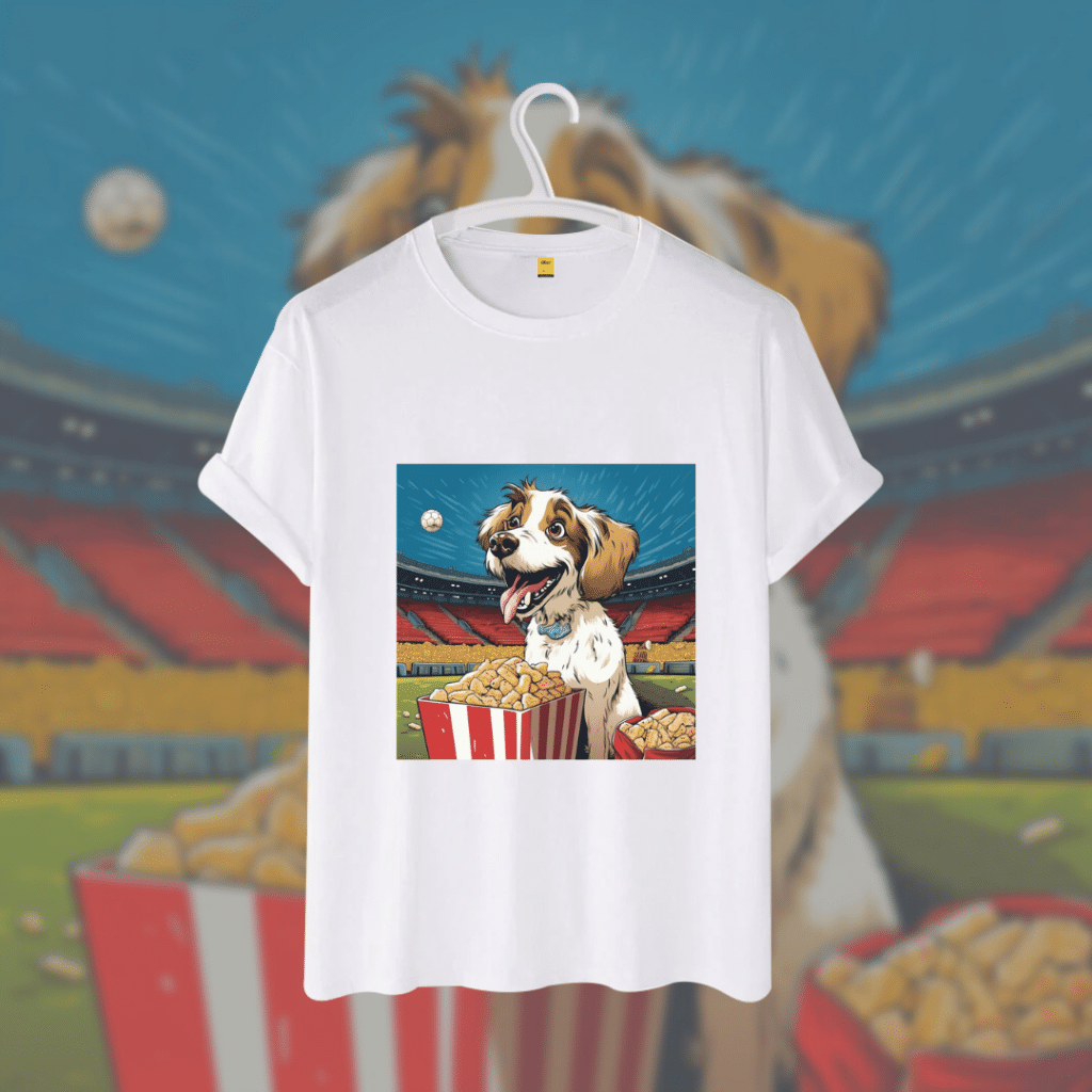Half Sleeves T Shirt (Soccer Dog)