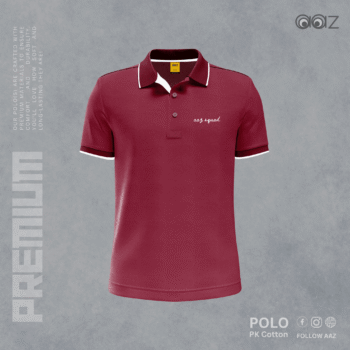 Premium Polo T-Shirt (Maroon)
