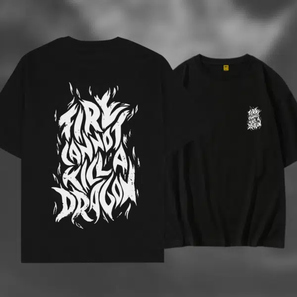 Drop Shoulder T-Shirt (Dragon)
