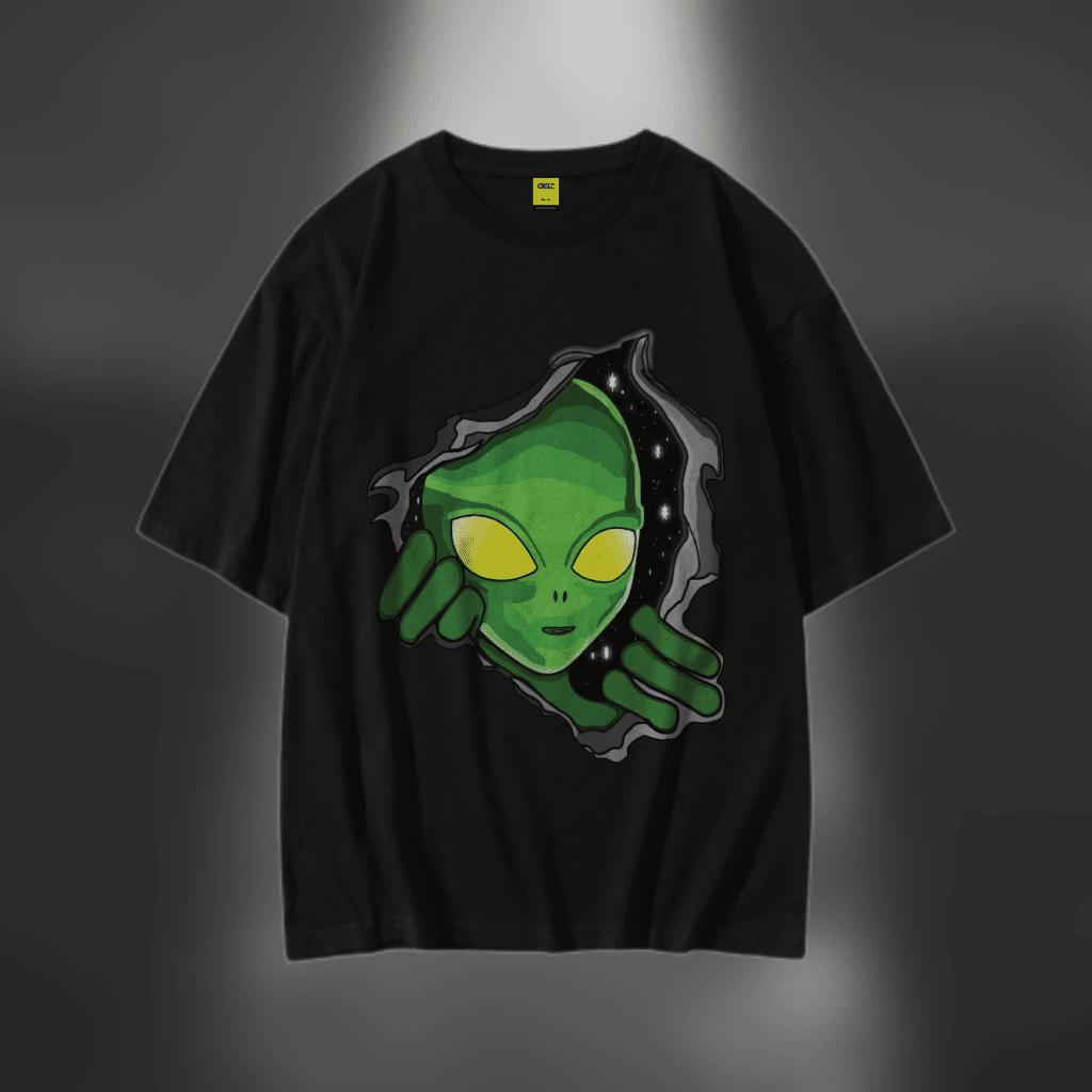 Drop Shoulder T-Shirt (Alien)