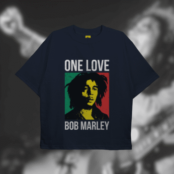Drop Shoulder T-Shirt (Bob Marley 02)