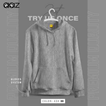 Solid Premium Oversized Hoodie (Ash)