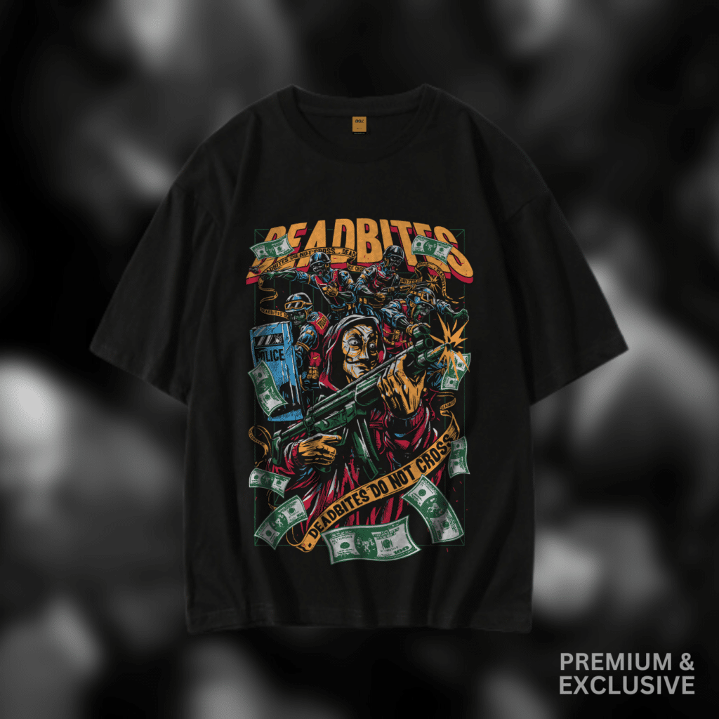 Premium Drop Shoulder T-Shirt (Money Heist)