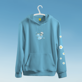 Sky Flower Hoodie - Premium Cotton - AAZ Bangladesh