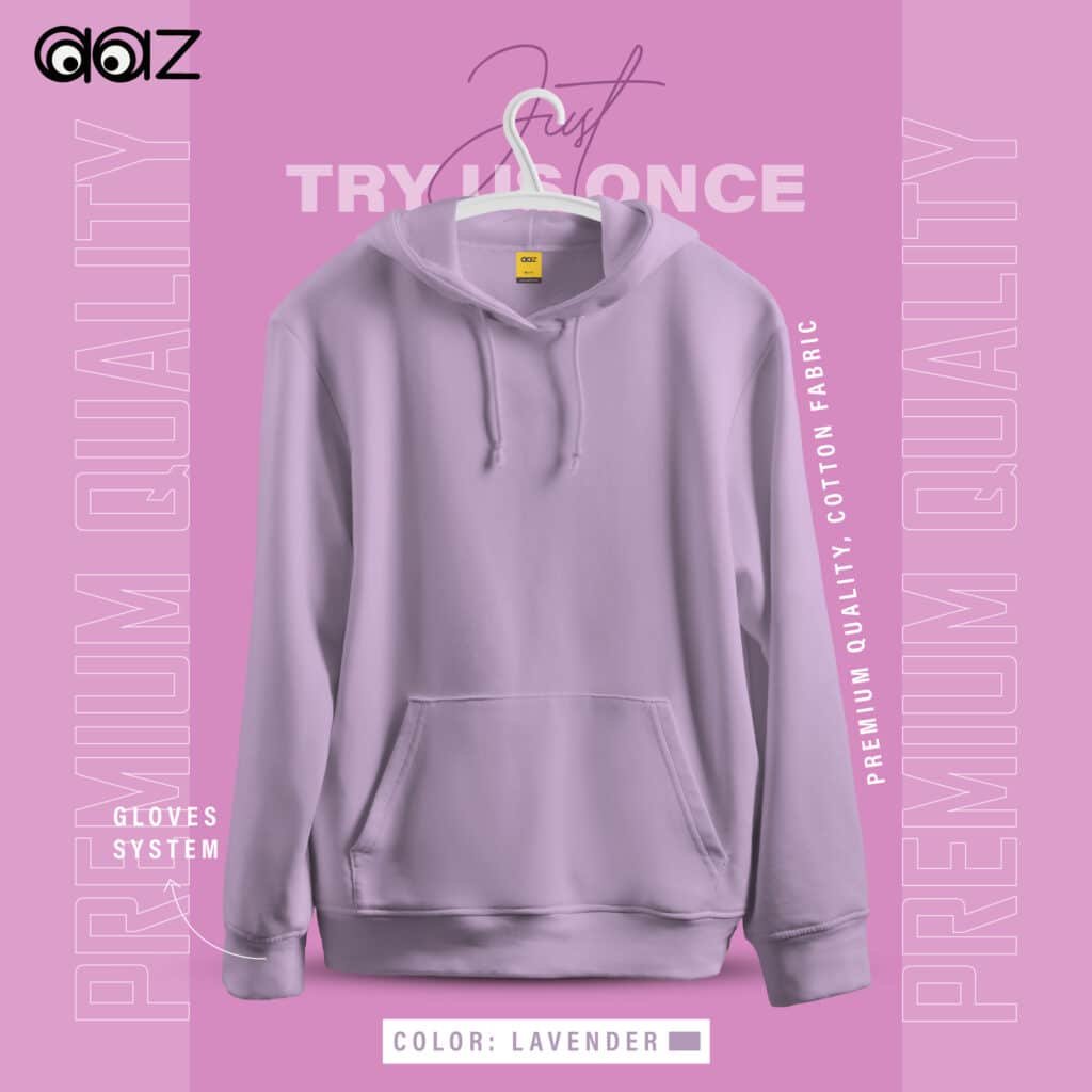 Basic Premium Oversized Hoodie (Lavender)