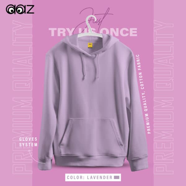 Basic Premium Oversized Hoodie Lavender AAZ