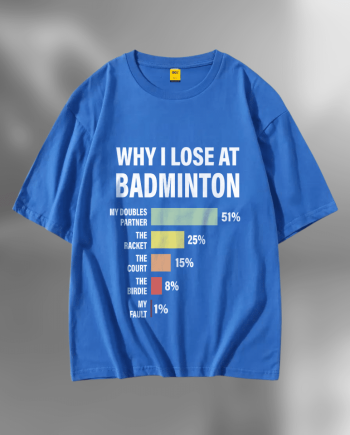 Badminton T-Shirt - Premium Cotton - AAZ Bangladesh