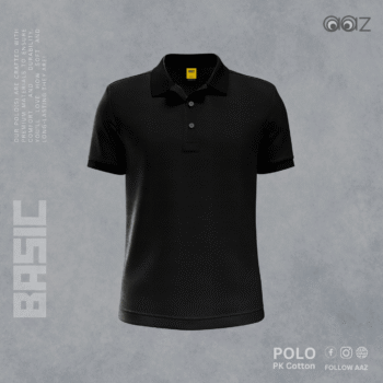 Basic Polo T-Shirt (Black)