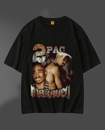 Oversized Drop Shoulder T-Shirt: 2Pac - Premium Quality - AAZ Bangladesh