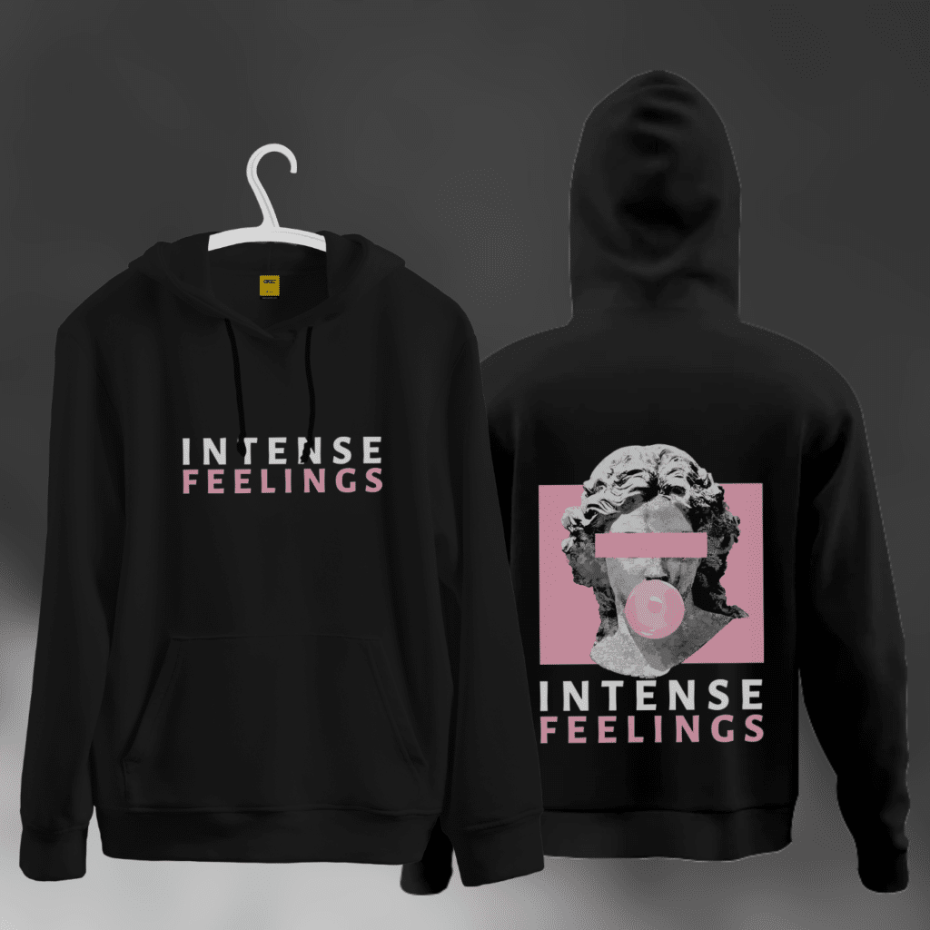 Premium Drop Shoulder Hoodie (Intense Feelings)
