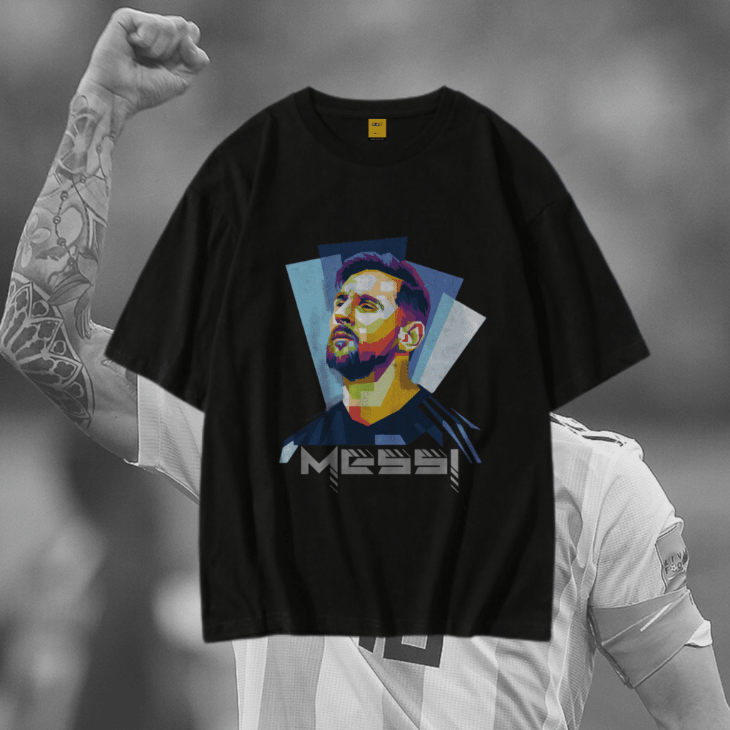[Black Friday Sale] Oversized Drop Shoulder T-Shirt: Messi