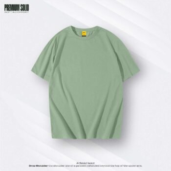 Basic Drop Shoulder T-Shirt (Pastel Green)