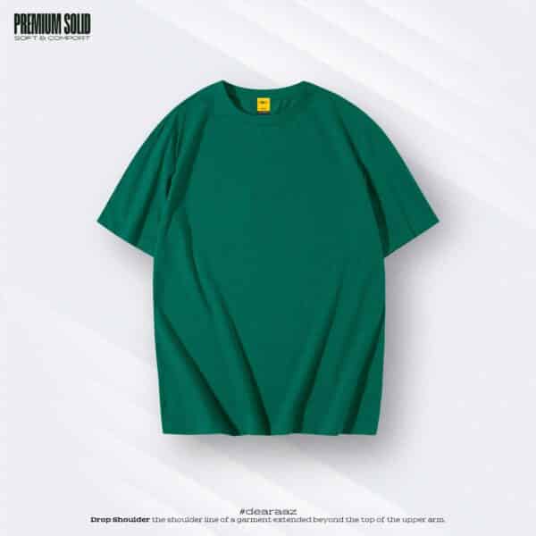 Basic Drop Shoulder T-Shirt (Bottle Green)