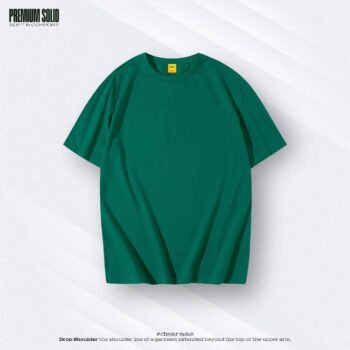 Basic Drop Shoulder T-Shirt (Bottle Green)