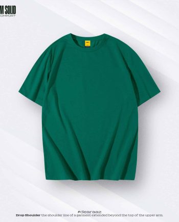 Bottle Green T-Shirt - Premium Cotton - AAZ Bangladesh