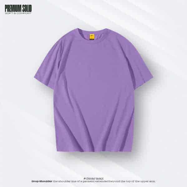 Basic Drop Shoulder T-Shirt (Lavender)