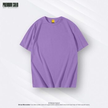 Basic Drop Shoulder T-Shirt (Lavender)