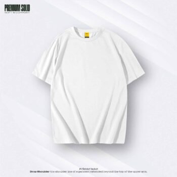 Basic Drop Shoulder T-Shirt (White)