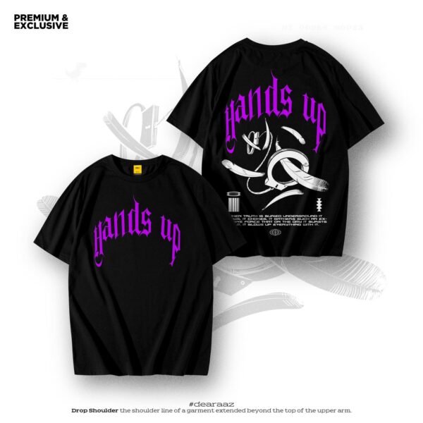 Premium Drop Shoulder T-Shirt (Hands Up)