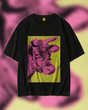 Drop Shoulder T-Shirt (The Cow)