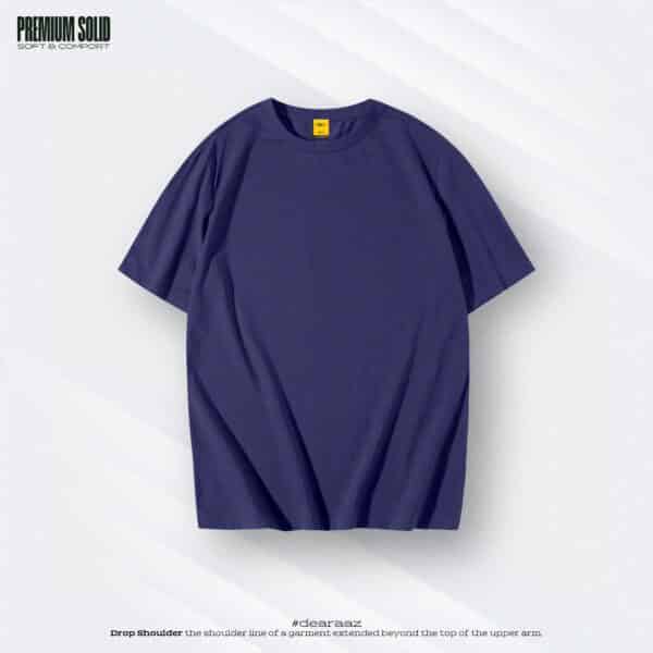 Basic Drop Shoulder T-Shirt (Purple)