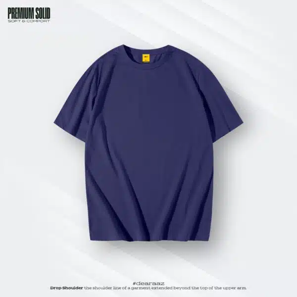 Basic Drop Shoulder T-Shirt (Purple)